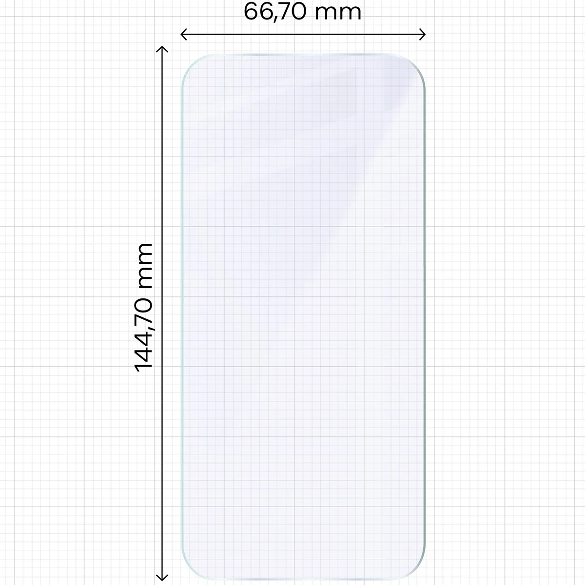 Flexibles Hybridglas für iPhone 17, Bizon Glass Mule Duo, 2 Stück - Image 2