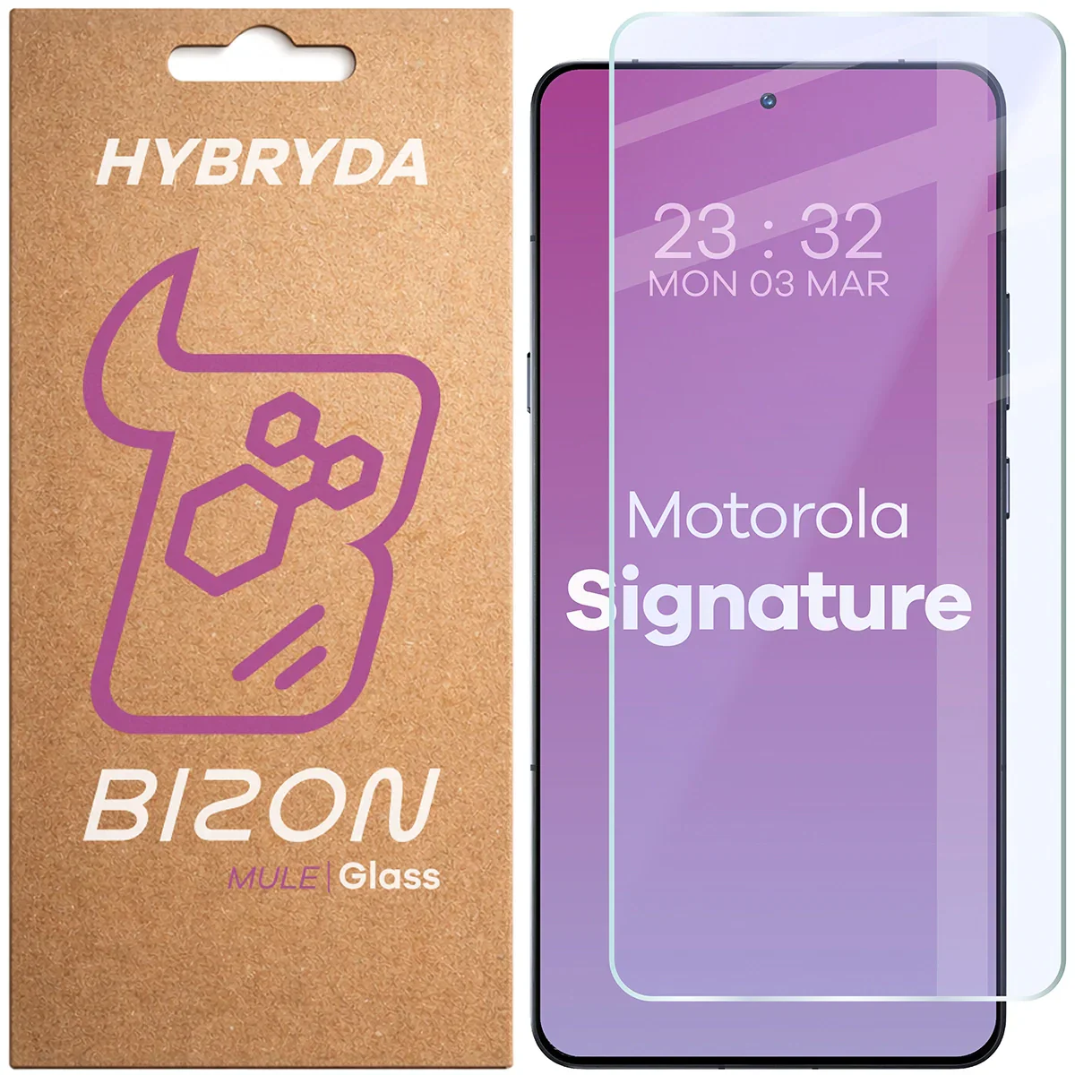 Flexibles Hybridglas für Motorola Signature, Bizon Glass Mule
