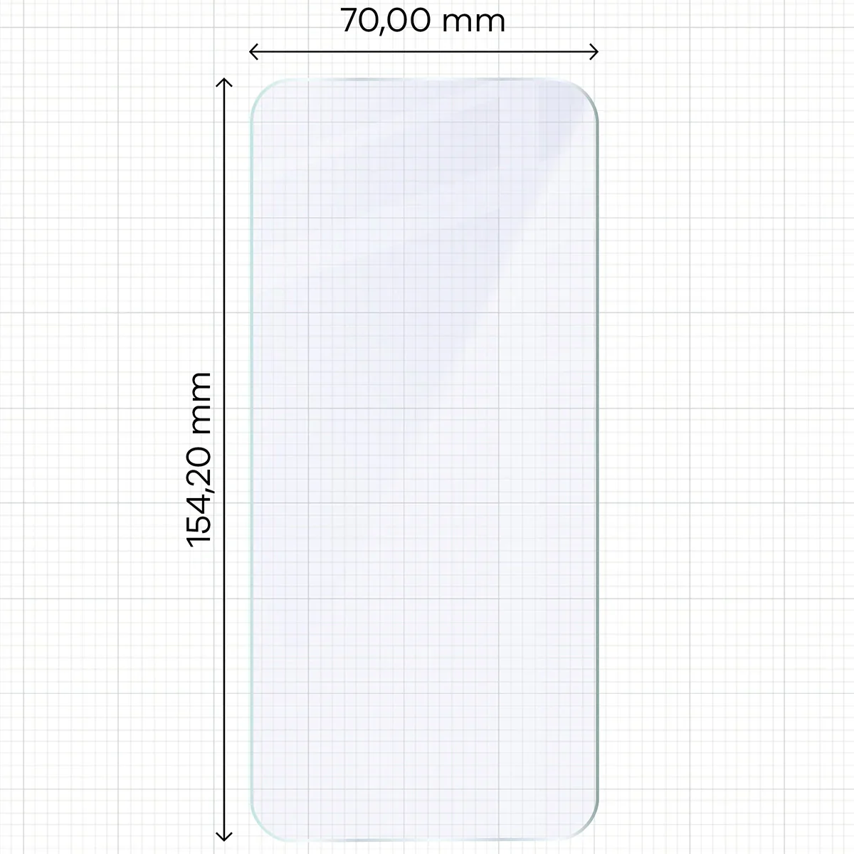 Flexibles Hybridglas für Oppo Reno 14 FS, Bizon Glass Mule - Image 2