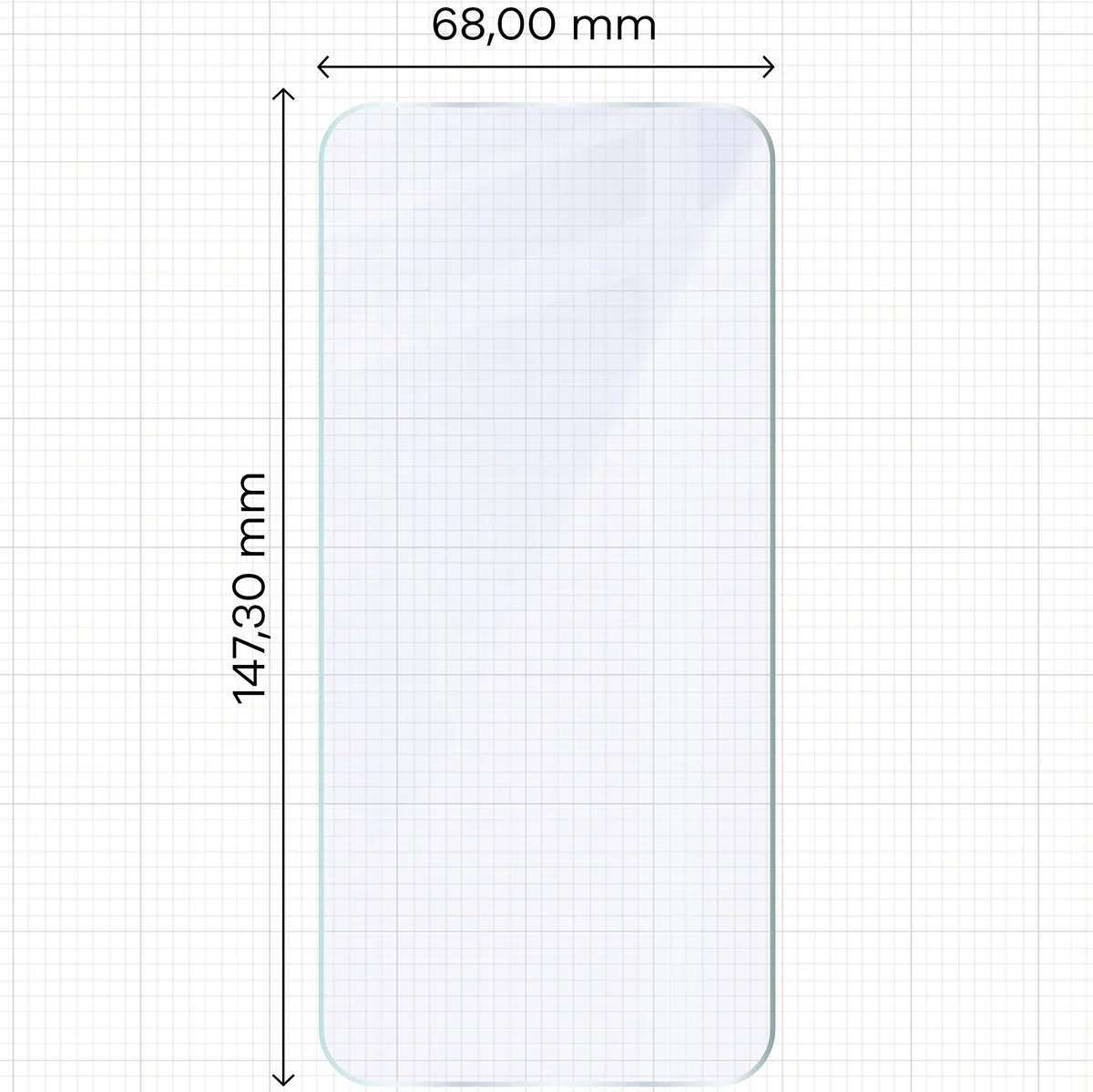 Flexibles Hybridglas für Oppo Reno 15 Pro, Bizon Glass Mule - Image 2