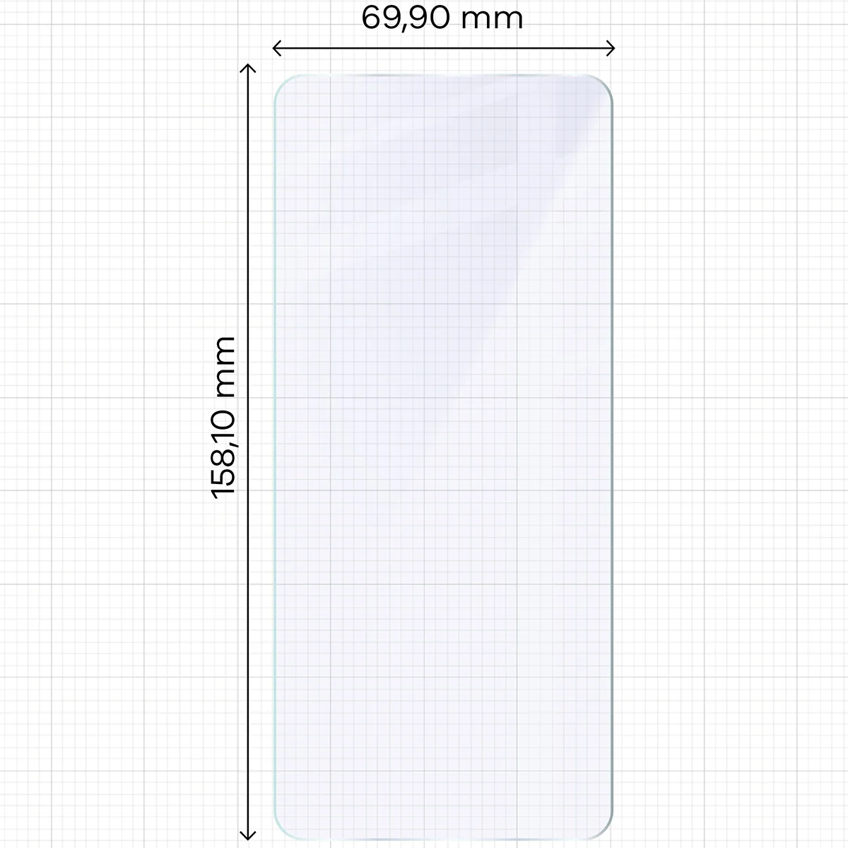 Flexibles Hybridglas für Realme 14 5G, Bizon Glass Mule - Image 2