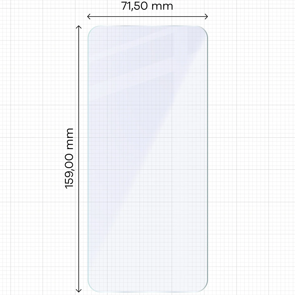 Flexibles Hybridglas für Realme P3 Lite, Bizon Glass Mule - Image 2