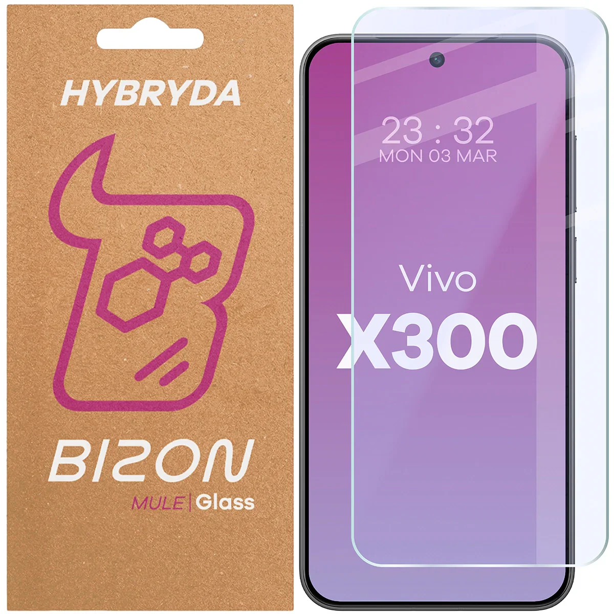 Flexibles Hybridglas für Vivo X300, Bizon Glass Mule