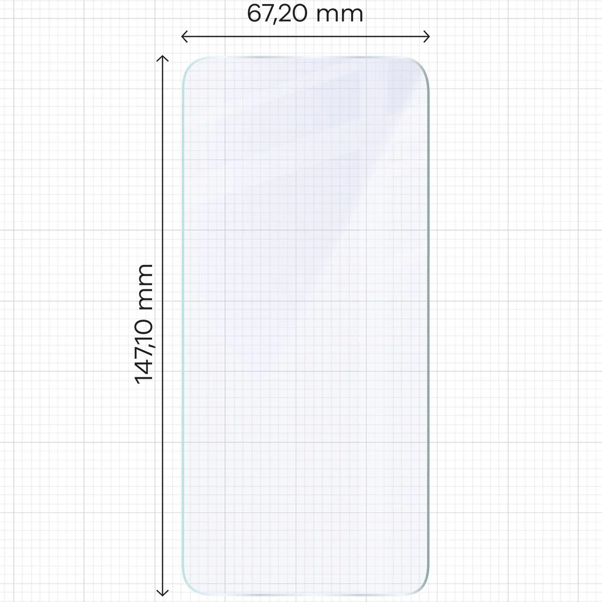 Flexibles Hybridglas für Xiaomi 15, Bizon Glass Mule - Image 2