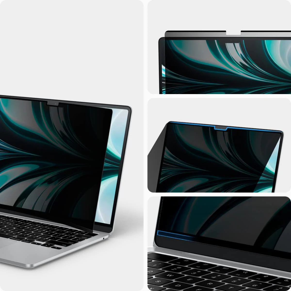 Folie mit Sichtschutzfilter für MacBook Air 13.6" M4 / M3 / M2, Spigen SafeView Privacy Filter - Image 10