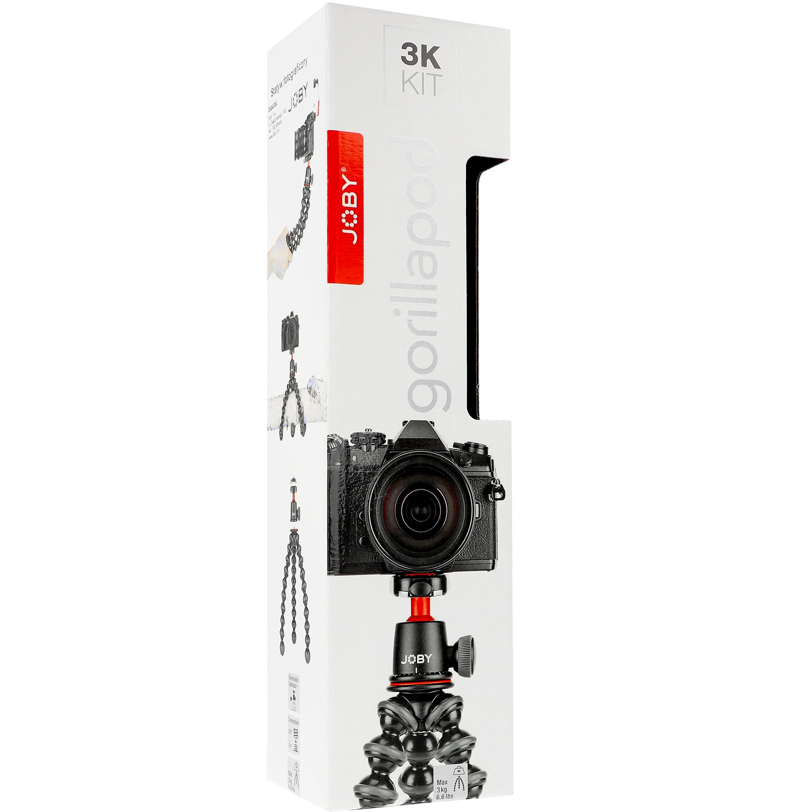 Fotostativ für Kameras, Camcorder und spiegellose Kameras, Joby GorillaPod 3K Kit, Schwarz - Image 16