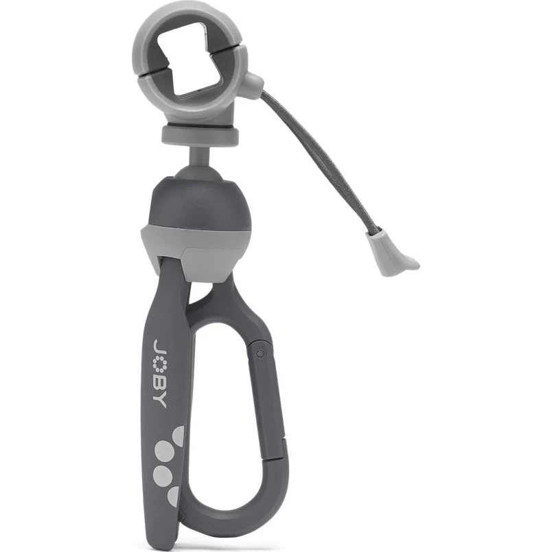 Fotostativ Joby HandyPod Clip mit Smartphone-Klammer und eingebautem Karabiner, Grau - Image 10