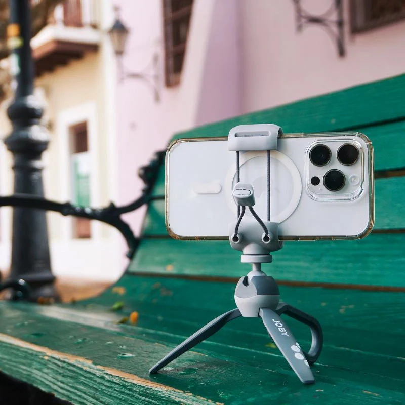 Fotostativ Joby HandyPod Clip mit Smartphone-Klammer und eingebautem Karabiner, Grau - Image 12