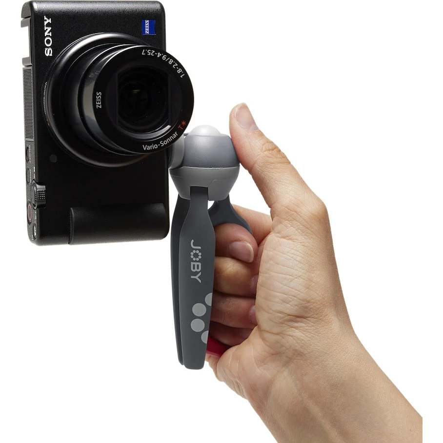 Fotostativ Joby HandyPod Clip mit Smartphone-Klammer und eingebautem Karabiner, Grau - Image 3