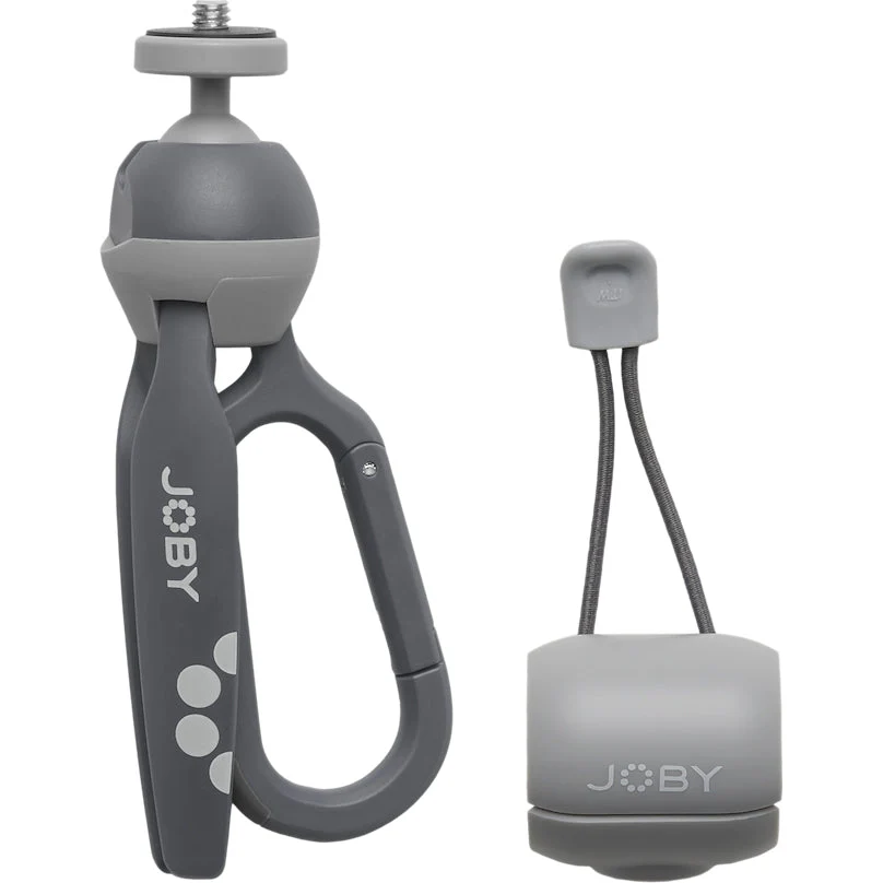 Fotostativ Joby HandyPod Clip mit Smartphone-Klammer und eingebautem Karabiner, Grau - Image 4