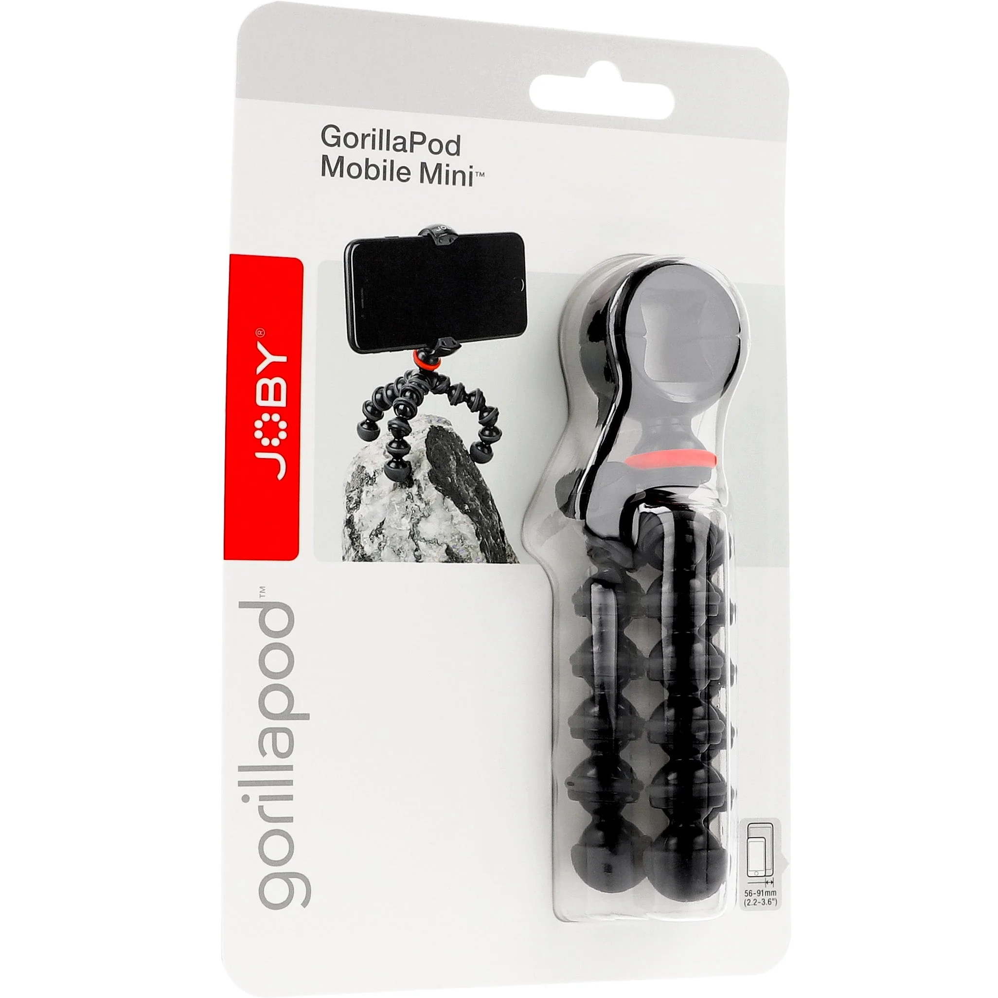 Fotostativ mit Smartphone-Halterung, Joby GorillaPod Mobile Mini, Schwarz - Image 6