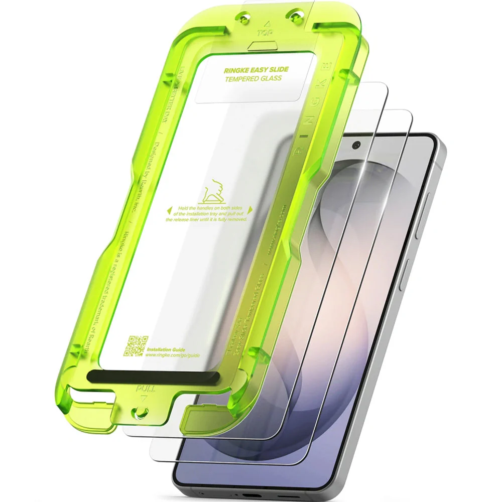 Gehärtetes Bildschirmglas mit Applikator für Galaxy S26, Ringke Easy Slide, 2 Stück