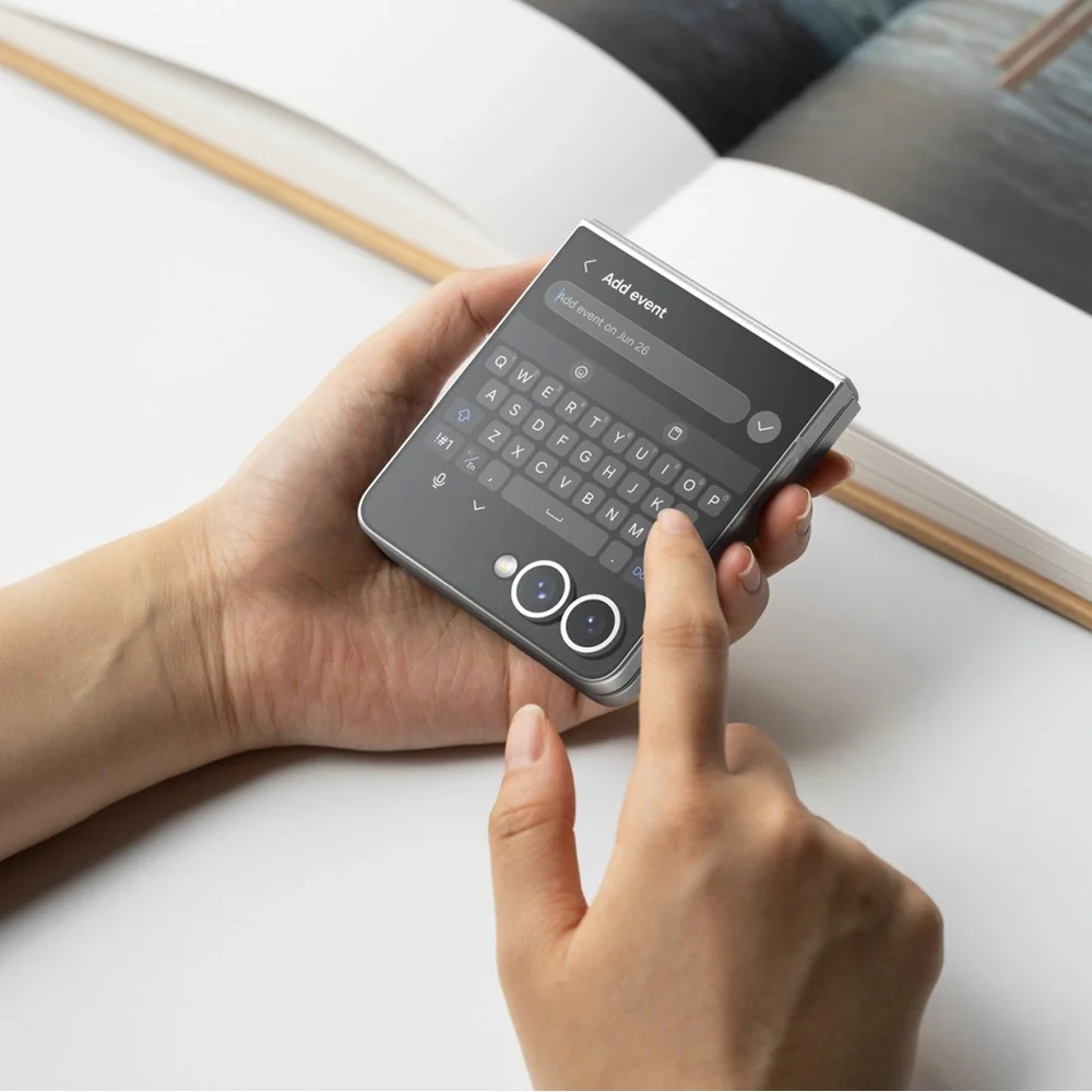 Gehärtetes Bildschirmglas mit Applikator für Galaxy Z Flip7, Ringke Cover Display Pro, Transparent, 2 Stück - Image 7