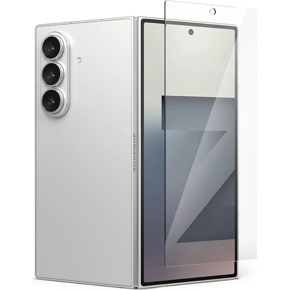 Gehärtetes Bildschirmglas mit Applikator für Galaxy Z Fold7, Ringke Cover Display Easy Slide, Transparent, 2 Stück - Image 3