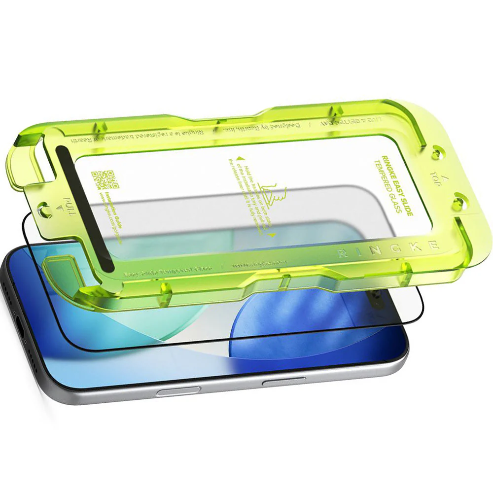 Gehärtetes Bildschirmglas mit Applikator für iPhone 17 Pro Max, Ringke Easy Slide, 2 Stück - Image 3