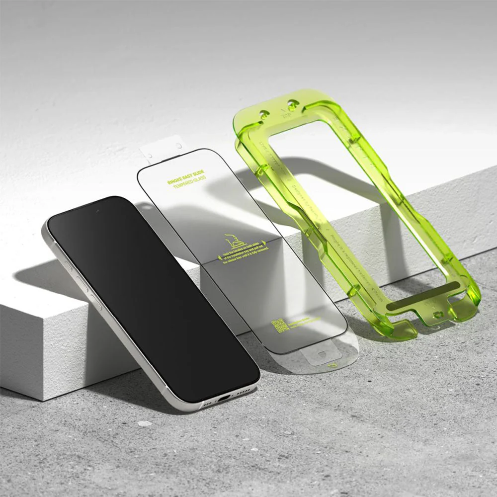 Gehärtetes Bildschirmglas mit Applikator für iPhone 17, Ringke Easy Slide, 2 Stück - Image 4