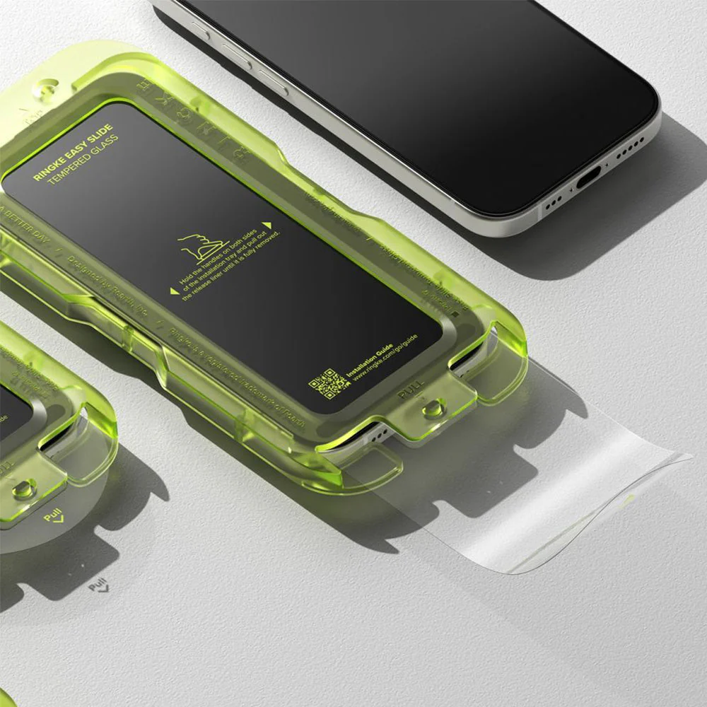 Gehärtetes Bildschirmglas mit Applikator für iPhone 17, Ringke Easy Slide, 2 Stück - Image 5