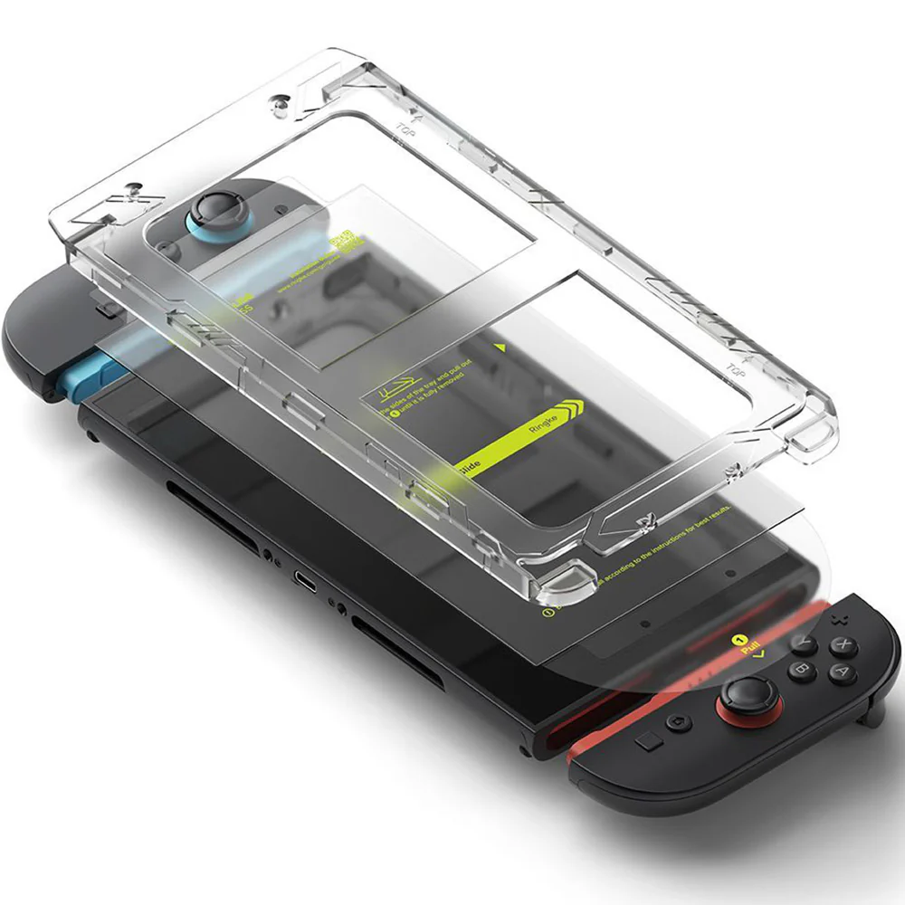 Gehärtetes Bildschirmglas mit Applikator für Nintendo Switch 2, Ringke Easy Slide, 2 Stück - Image 3