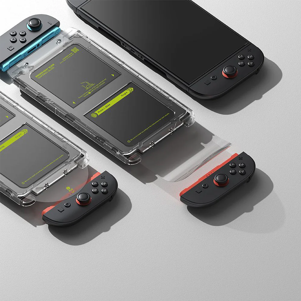 Gehärtetes Bildschirmglas mit Applikator für Nintendo Switch 2, Ringke Easy Slide, 2 Stück - Image 4