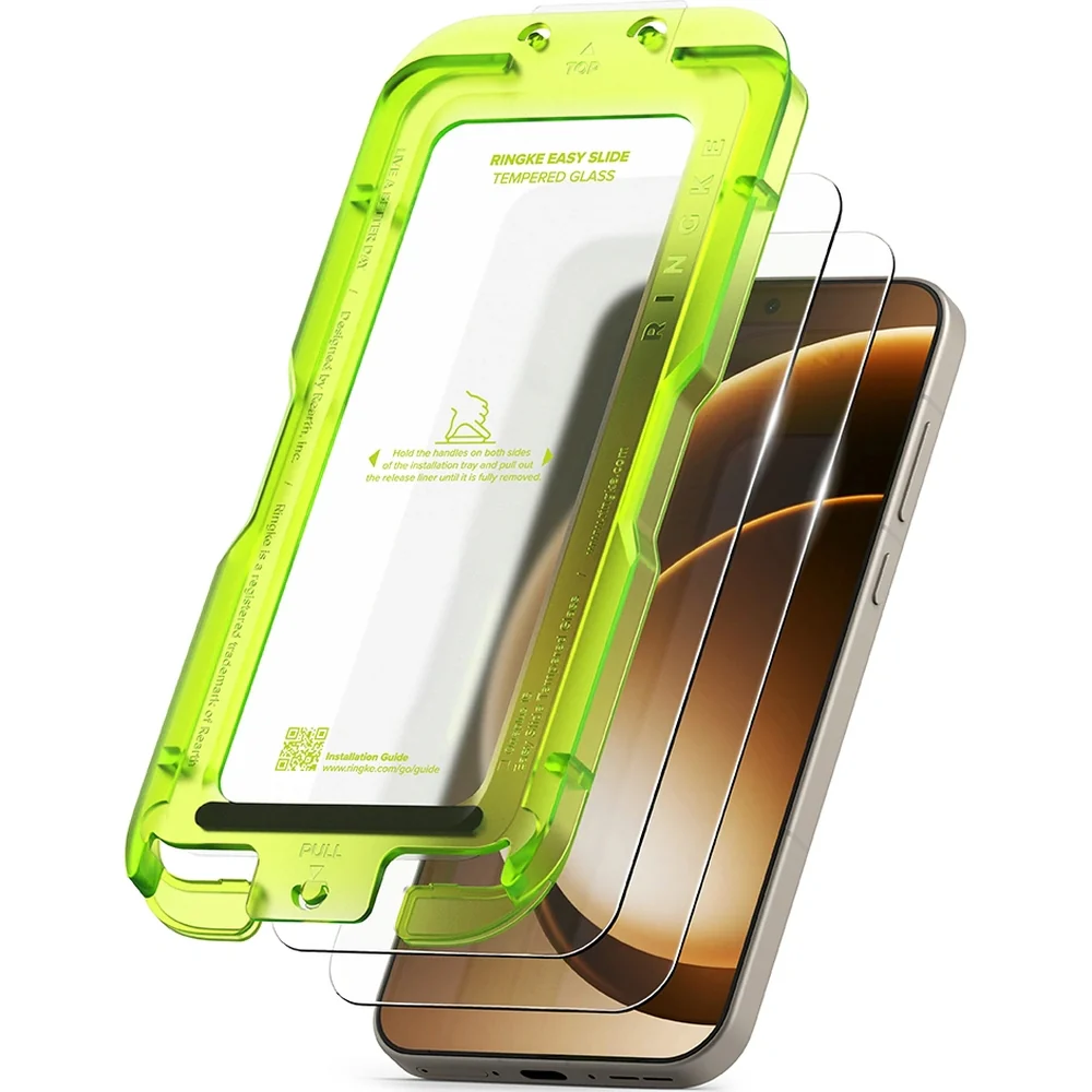 Gehärtetes Bildschirmglas mit Applikator für OnePlus 15, Ringke Easy Slide, 2 Stück - Image 2
