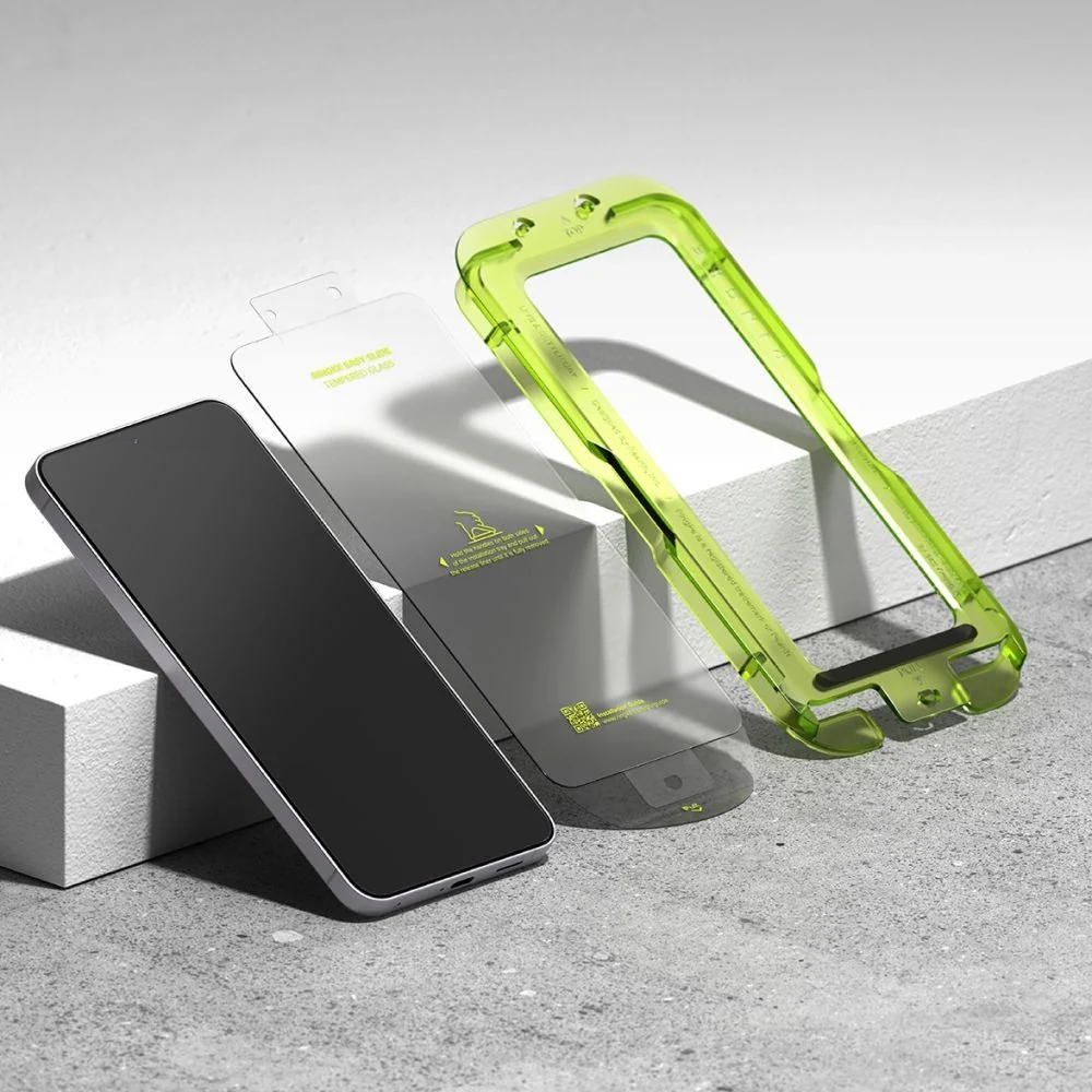 Gehärtetes Bildschirmglas mit Applikator für Samsung Galaxy S25 FE, Ringke Easy Slide, 2 Stück - Image 3