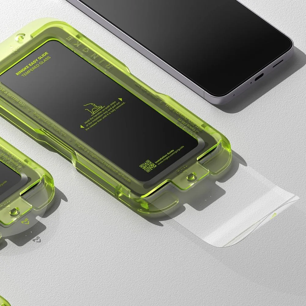 Gehärtetes Bildschirmglas mit Applikator für Samsung Galaxy S25 FE, Ringke Easy Slide, 2 Stück - Image 5