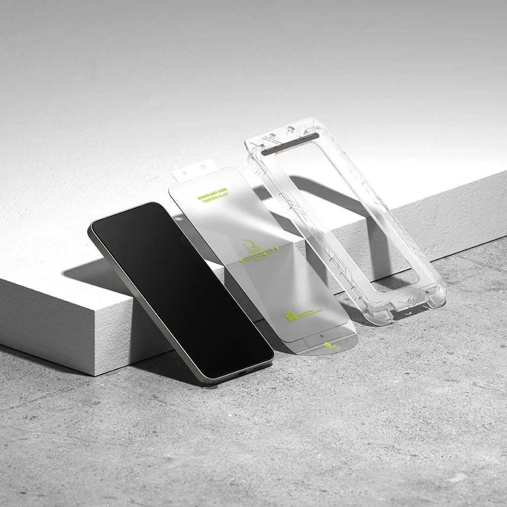 Gehärtetes Bildschirmglas mit Applikator für Samsung Galaxy S25, Ringke Easy Slide, Transparent, 2 Stück - Image 6