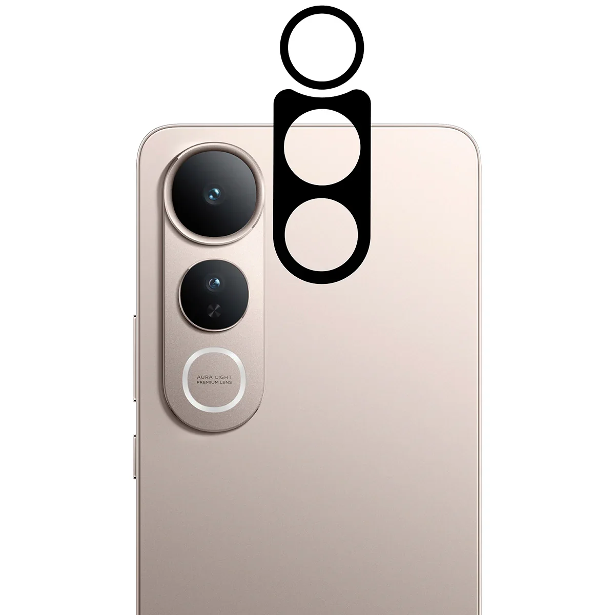 Gehärtetes Glas - 2 Stück + Kameraschutz für Vivo V50 Lite 4G / 5G, Bizon Glass Edge Pack, Schwarz - Image 5