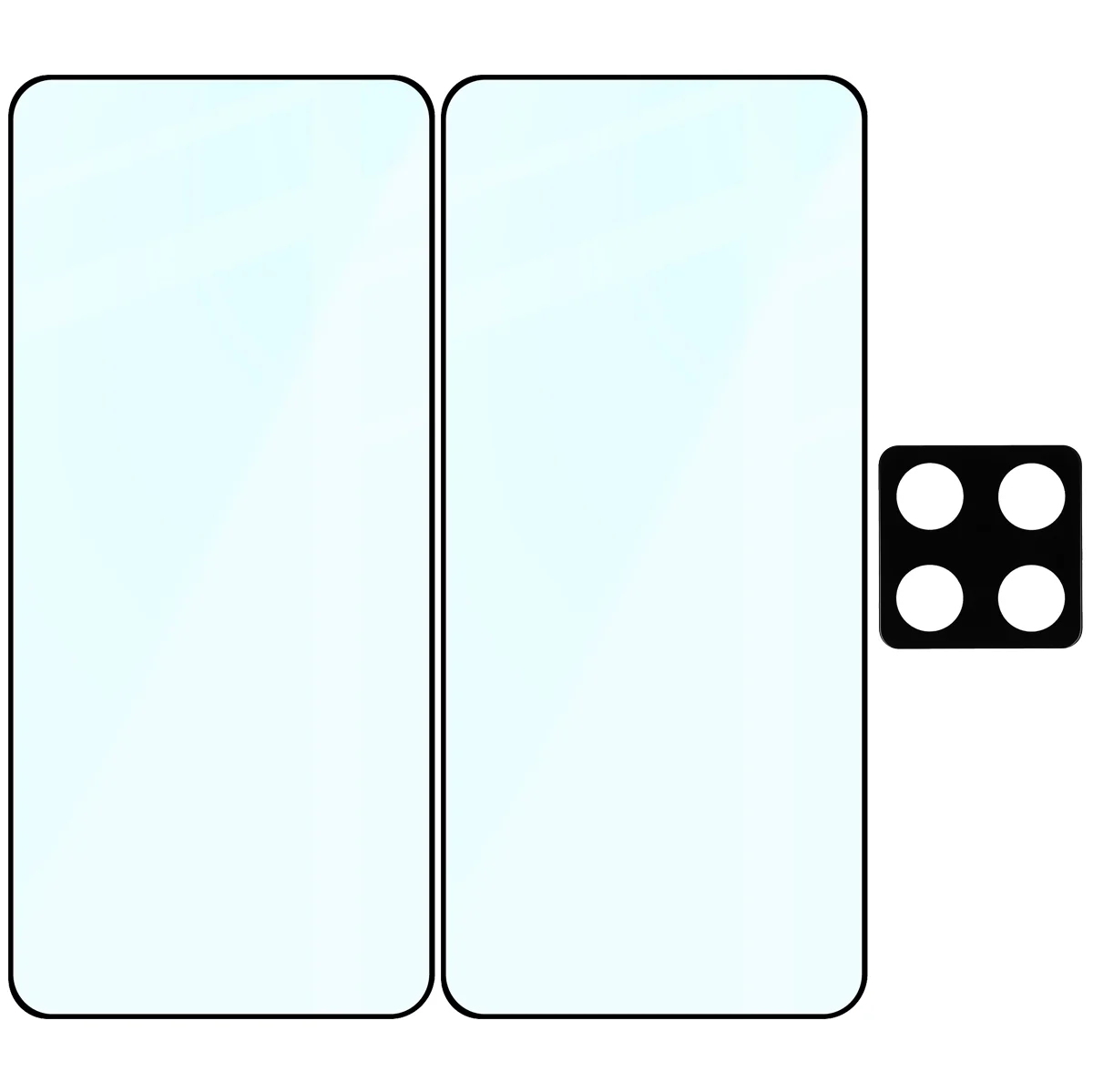 Gehärtetes Glas - 2 Stück + Kameraschutz für Xiaomi 14T, Bizon Glass Edge Pack, Schwarz - Image 6