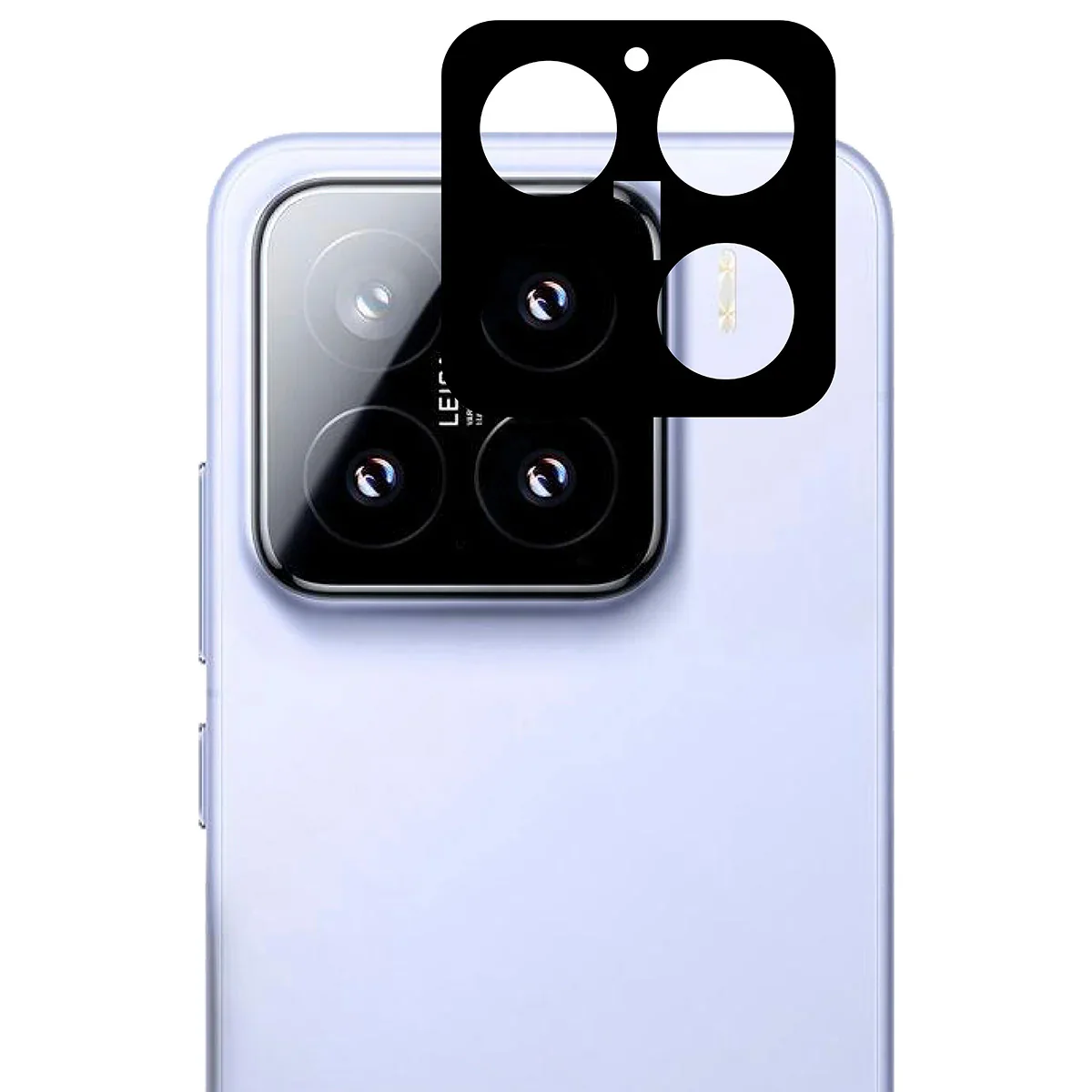 Gehärtetes Glas - 2 Stück + Kameraschutz für Xiaomi 15, Bizon Glass Edge Pack, Schwarz - Image 5
