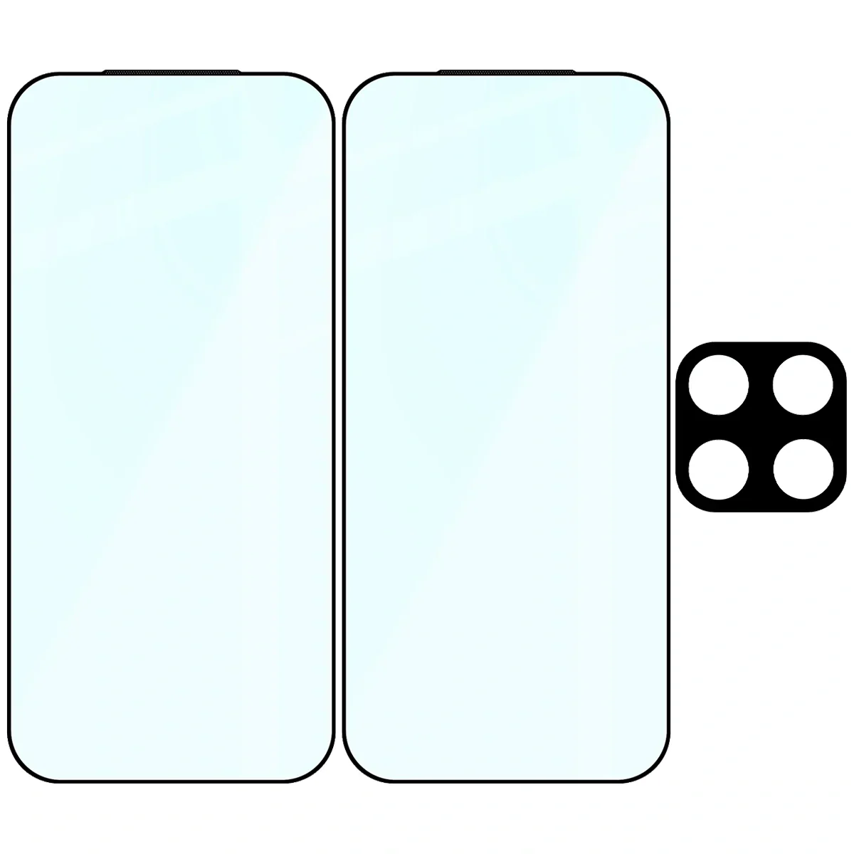 Gehärtetes Glas - 2 Stück + Kameraschutz für Xiaomi 17, Bizon Glass Edge Pack, Schwarz - Image 6