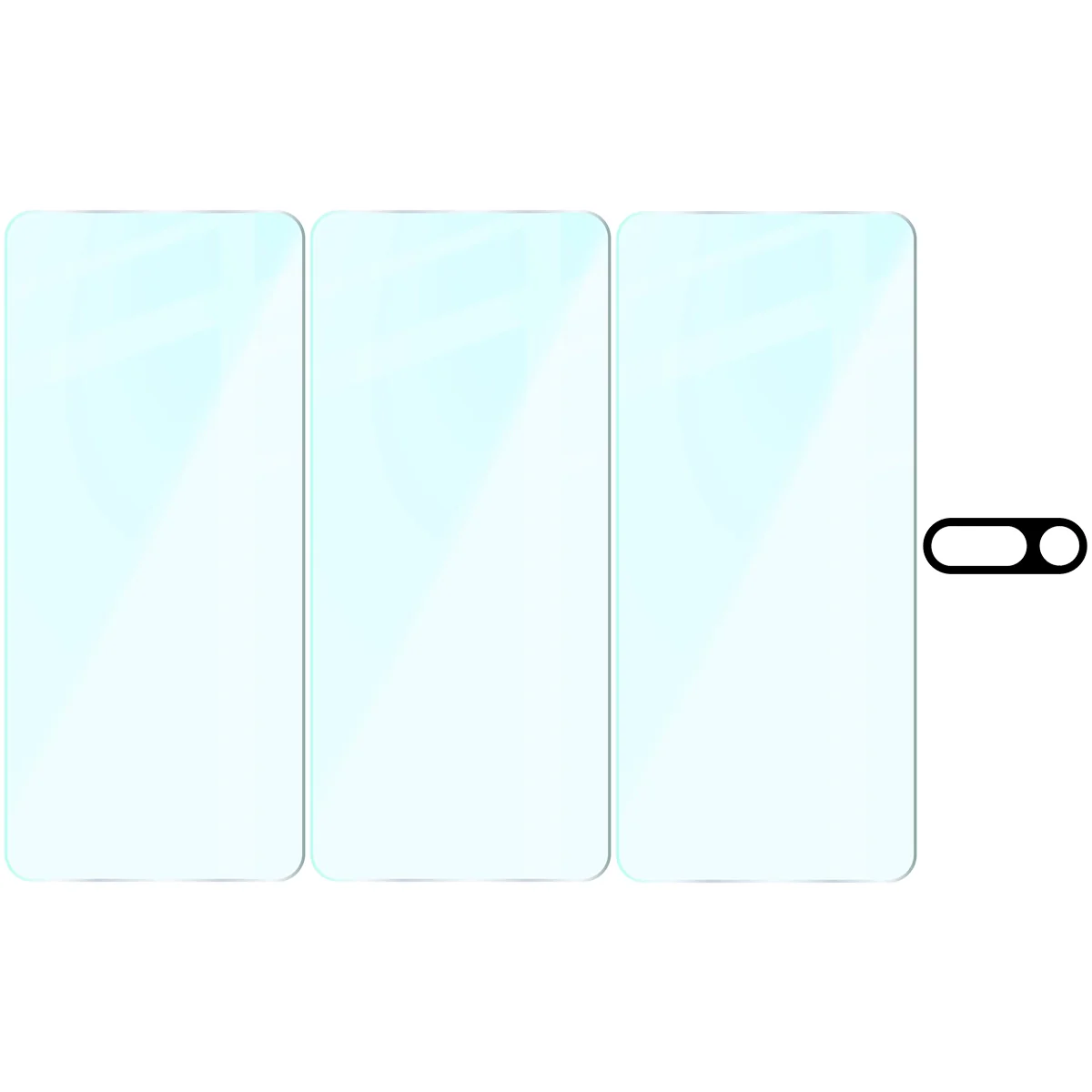 Gehärtetes Glas - 3 Stück + Kameraschutz für Nothing Phone (3a), Bizon Glass Clear Pack - Image 6