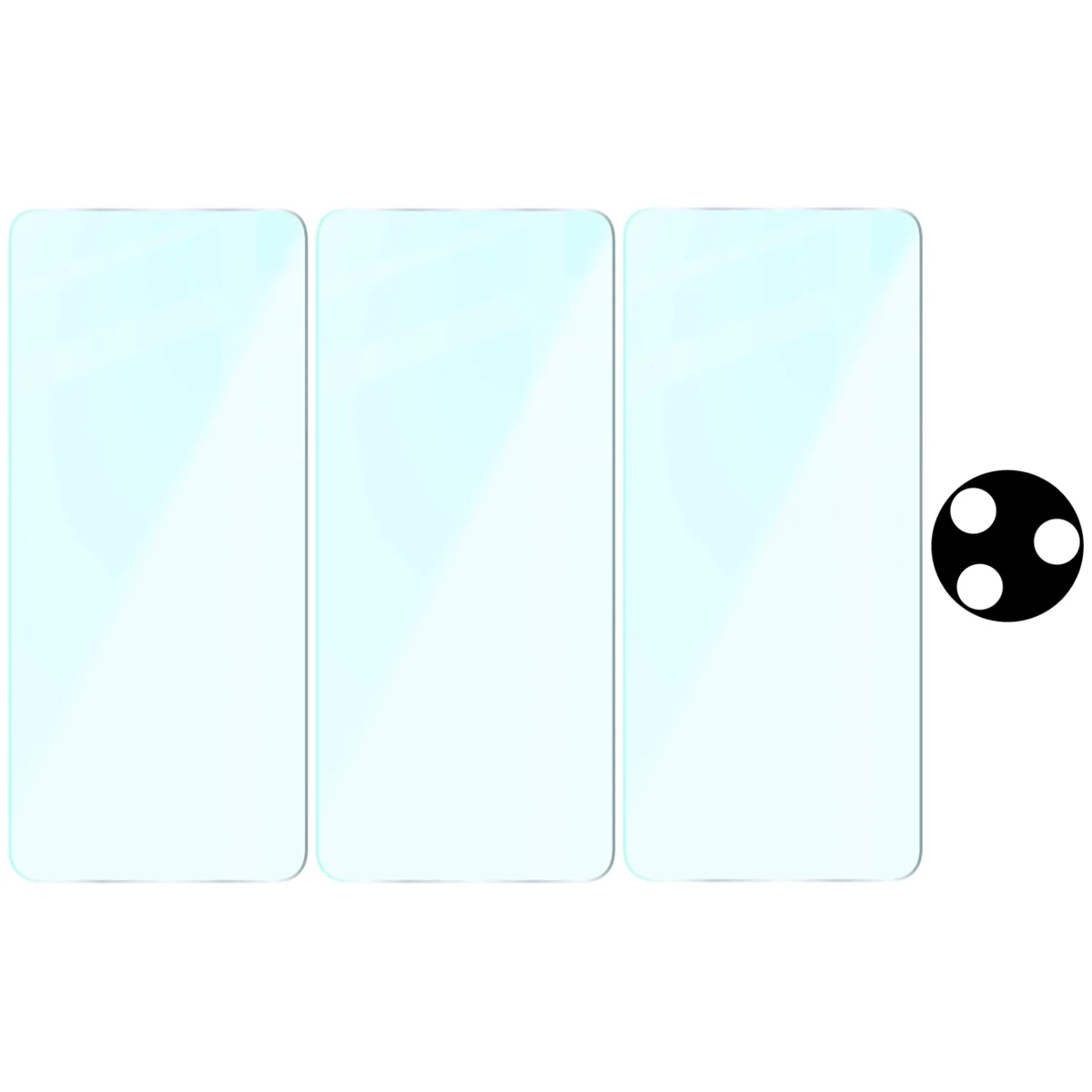 Gehärtetes Glas - 3 Stück + Kameraschutz für Xiaomi Poco F7 Pro, Bizon Glass Clear Pack - Image 6