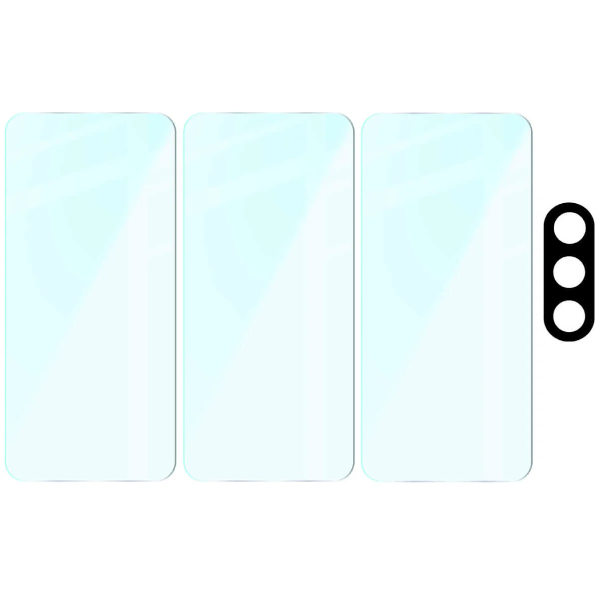 Gehärtetes Glas - 3 Stück + Kameraschutz für Galaxy A56 5G, Bizon Glass Clear Pack - Image 6