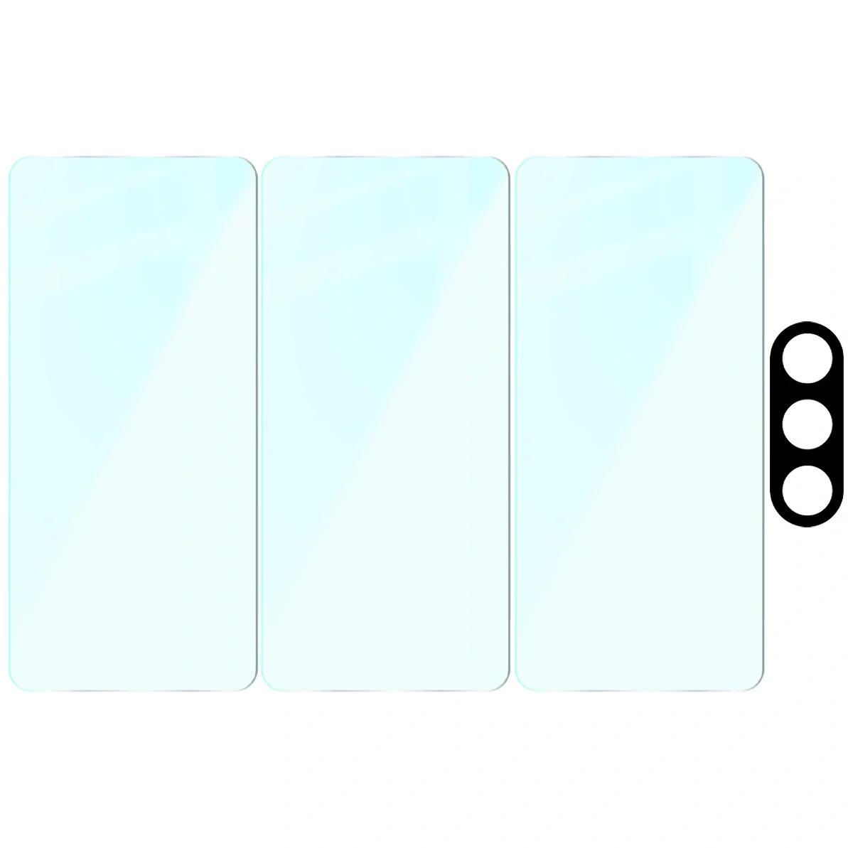 Gehärtetes Glas - 3 Stück + Kameraschutz für Galaxy S26, Bizon Glass Clear Pack - Image 6