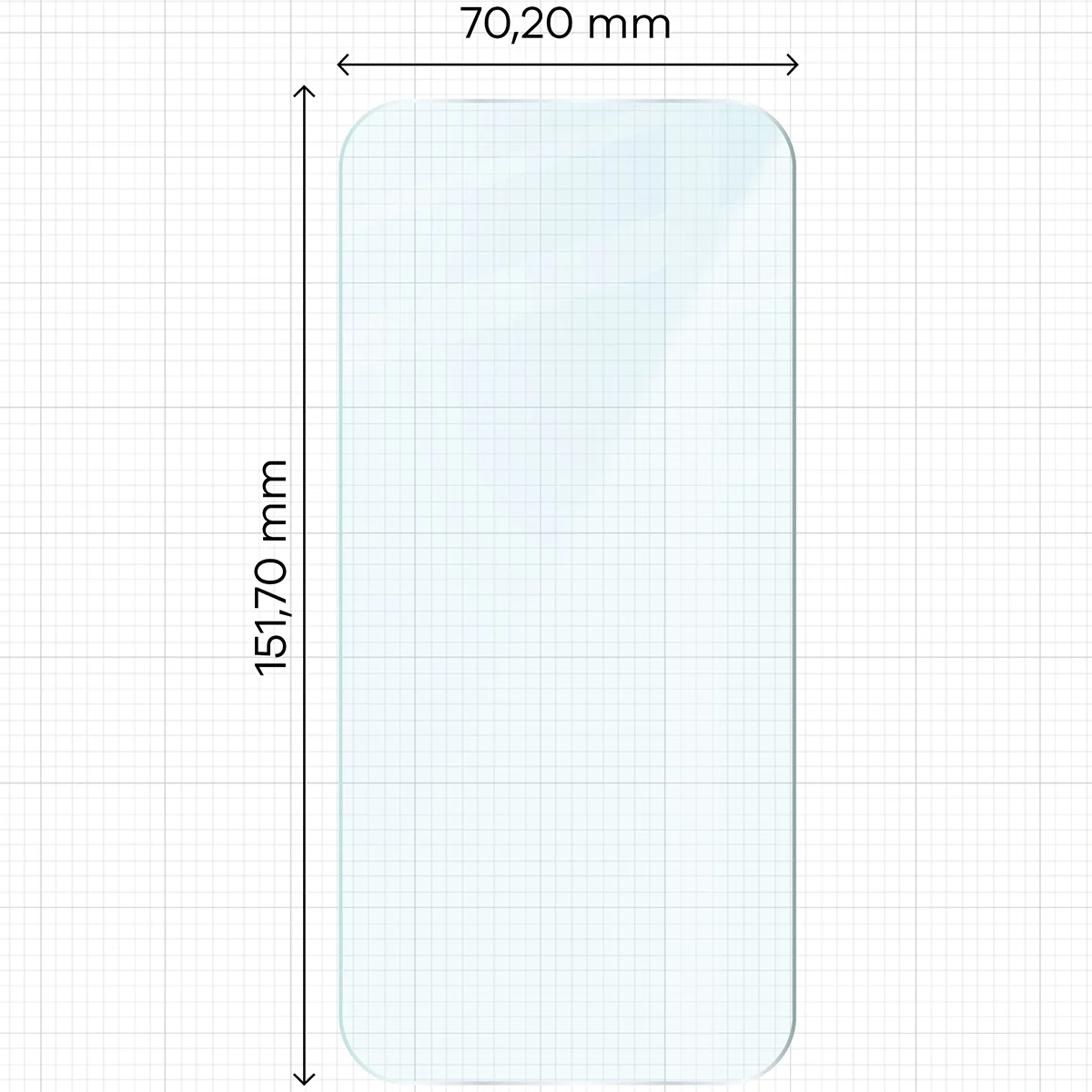 Gehärtetes Glas - 3 Stück + Kameraschutz für iPhone Air, Bizon Glass Clear Pack - Image 2