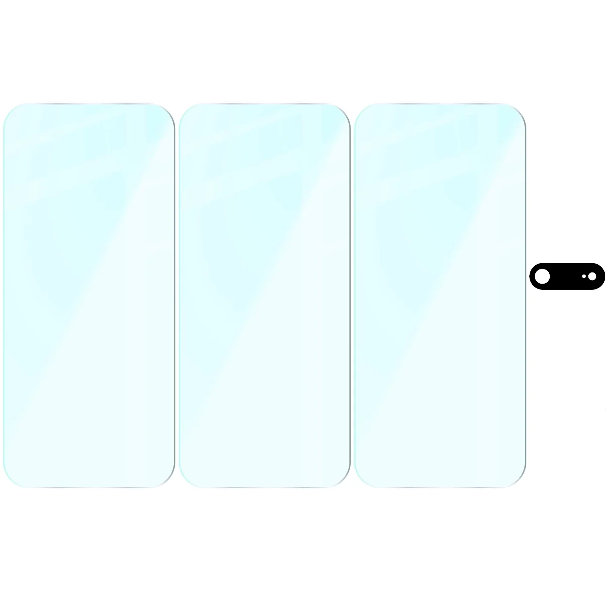 Gehärtetes Glas - 3 Stück + Kameraschutz für iPhone Air, Bizon Glass Clear Pack - Image 6