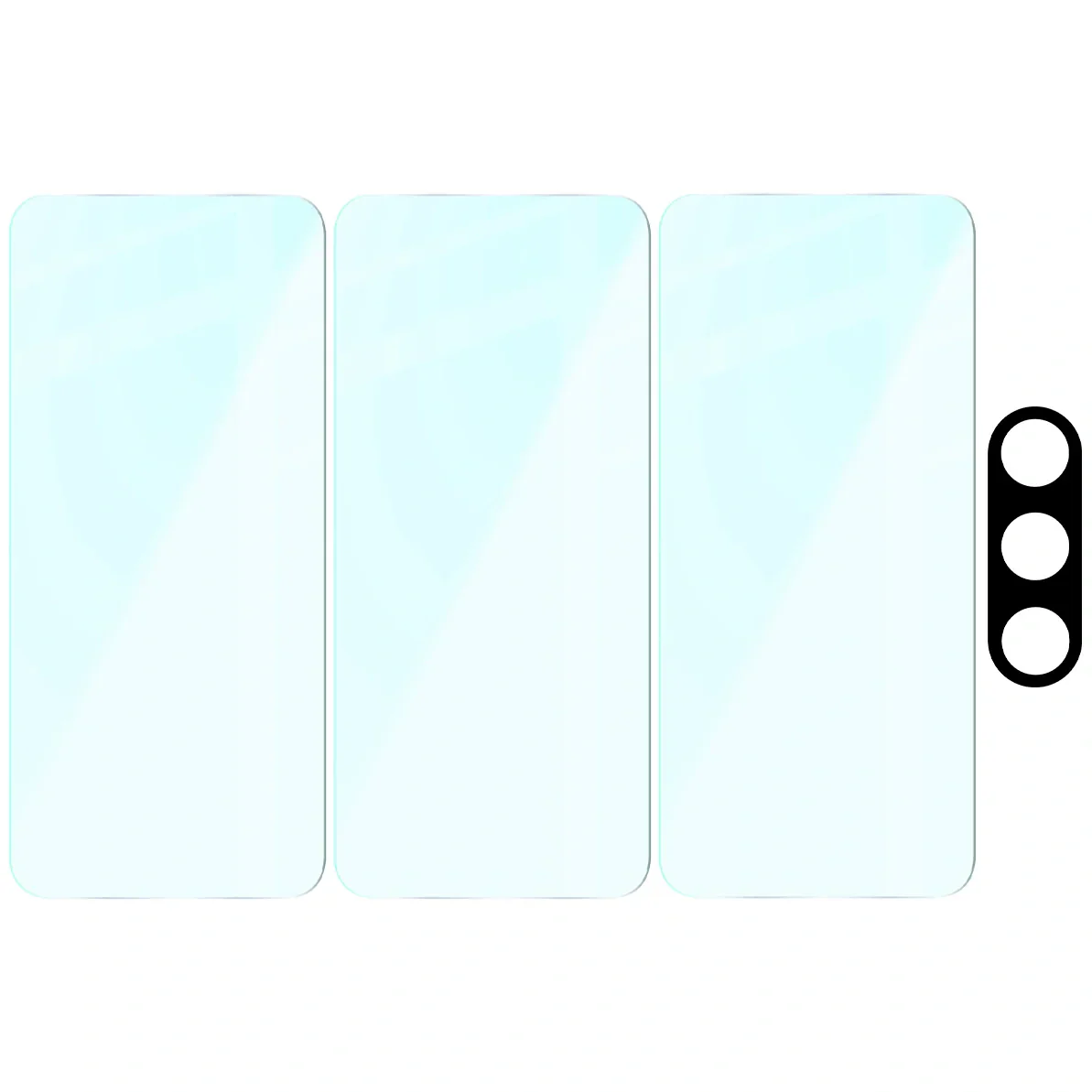 Gehärtetes Glas - 3 Stück + Kameraschutz für OnePlus Nord 5, Bizon Glass Clear Pack - Image 6