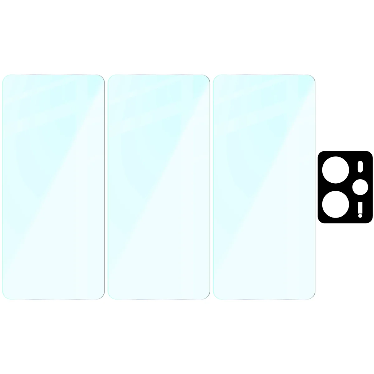 Gehärtetes Glas - 3 Stück + Kameraschutz für Realme 14 5G / 14T 5G, Bizon Glass Clear Pack - Image 6