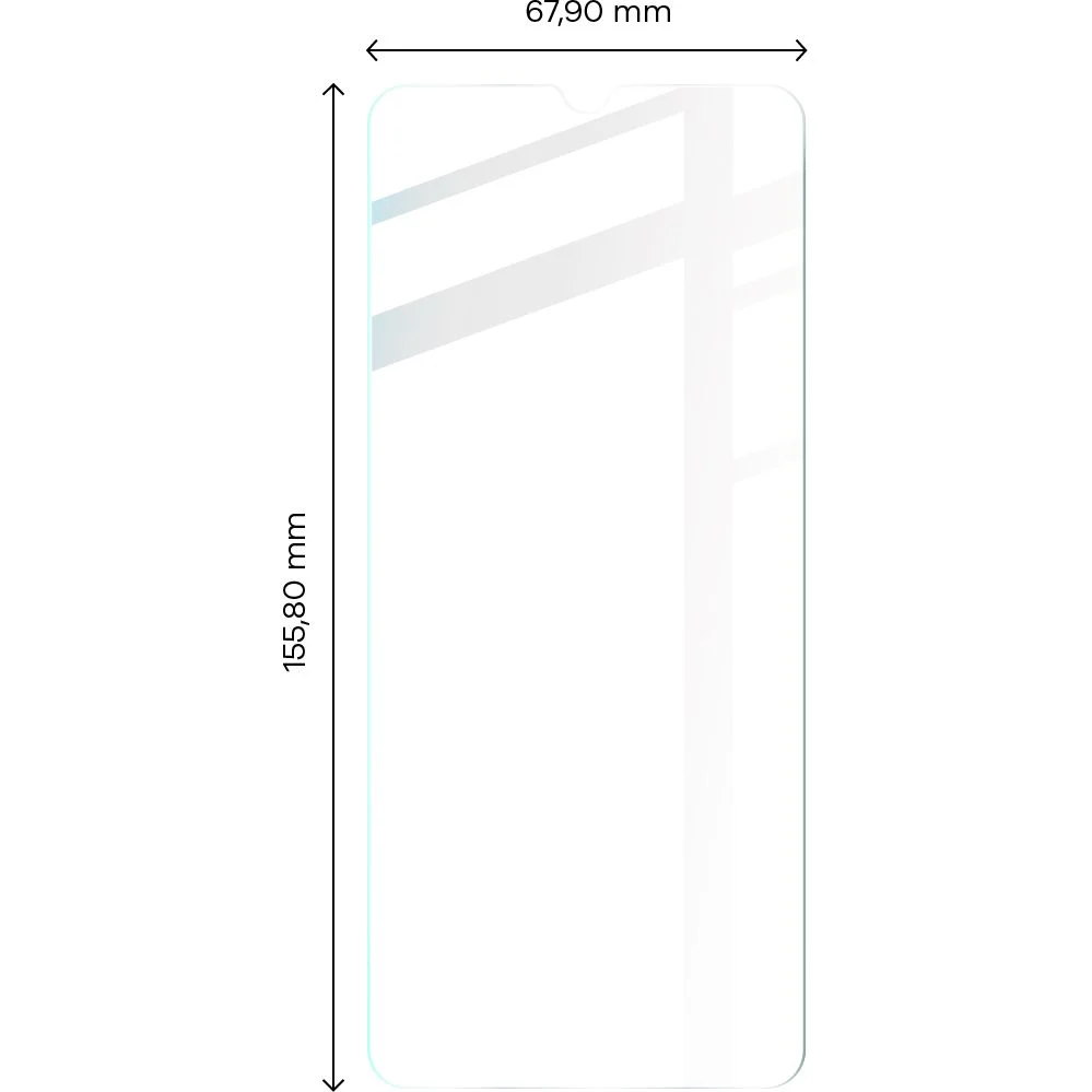 Gehärtetes Glas - 3 Stück + Kameraschutz, Realme C33, Bizon Glass Clear 2 Pack - Image 2