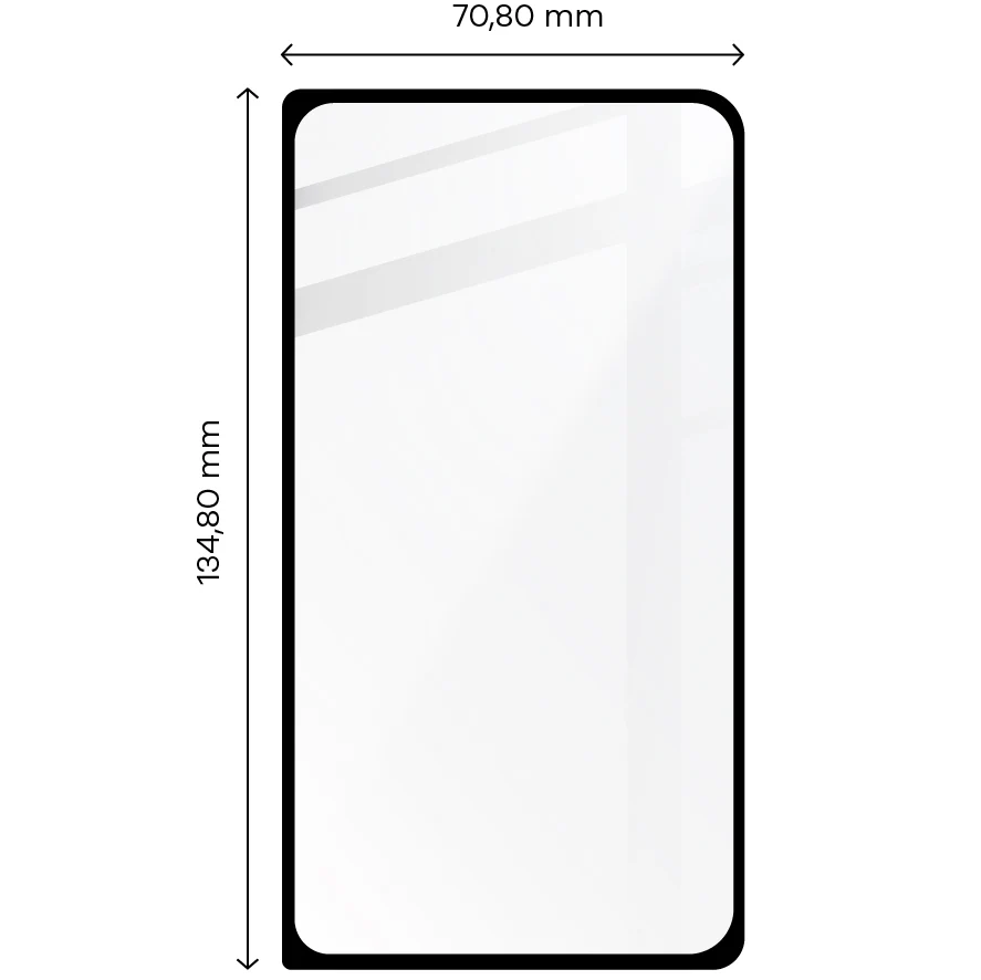 Gehärtetes Glas Bizon Glass Edge 2 für Pixel Fold, Schwarz - Image 2
