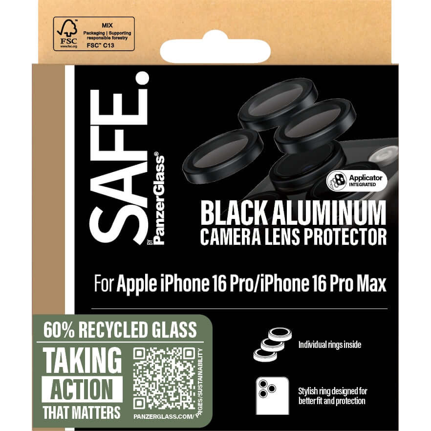 Gehärtetes Glas für Apple iPhone 16 Pro Max, Safe by PanzerGlass Camera Lens Protector - Image 3