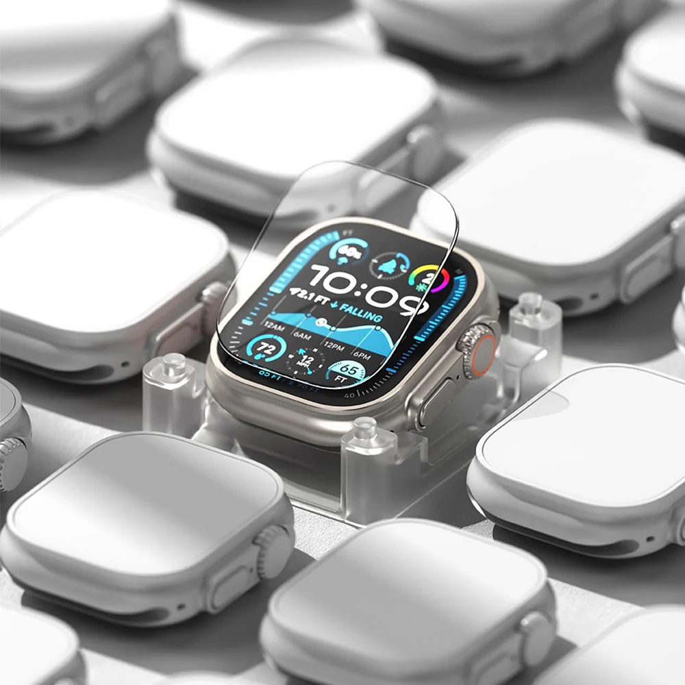 Gehärtetes Glas für Apple Watch Ultra 3/2/1 49 mm, Ringke Easy Slide Tempered Glass, Transparent - Image 3