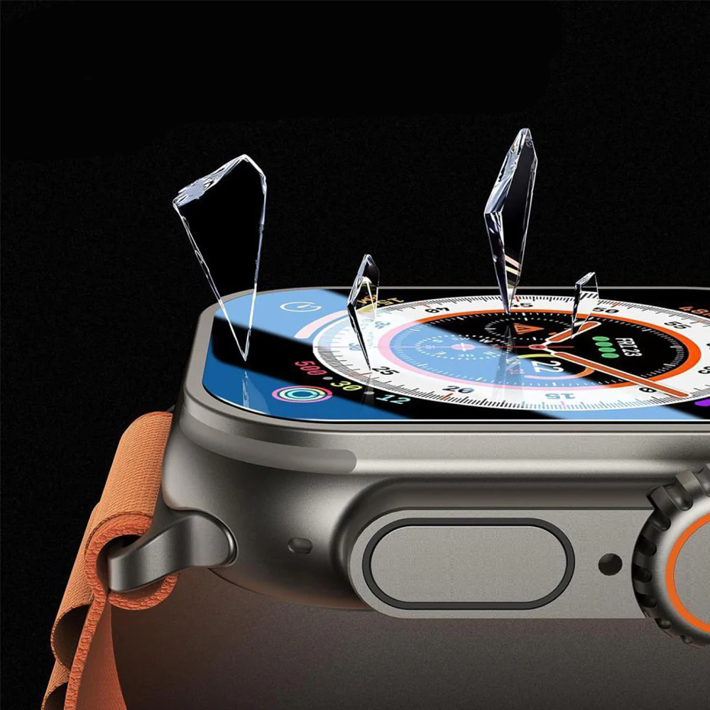 Gehärtetes Glas für Apple Watch Ultra 3/2/1 49 mm, Tech-Protect Easy Set Plus, mit Applikator, 2 Stück - Image 6
