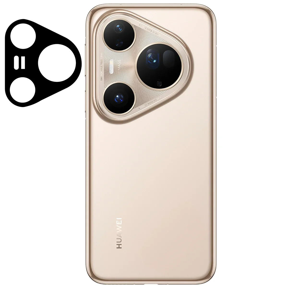 Gehärtetes Glas für die Kamera für Huawei Pura 80 Ultra, Bizon Glass Lens, 2 Stück - Image 2