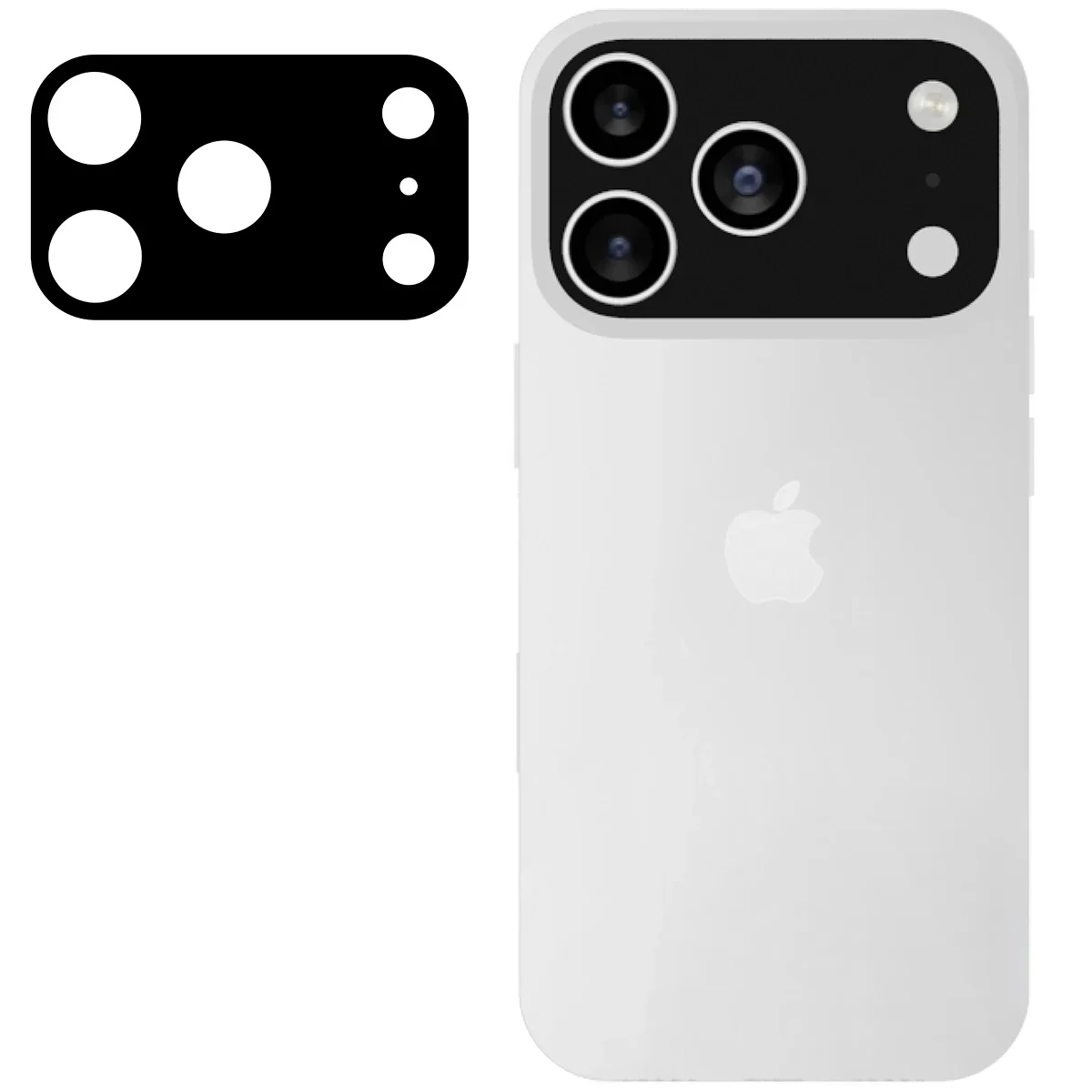 Gehärtetes Glas für die Kamera für iPhone 17 Pro, Bizon Glass Lens, 2 Stück - Image 2