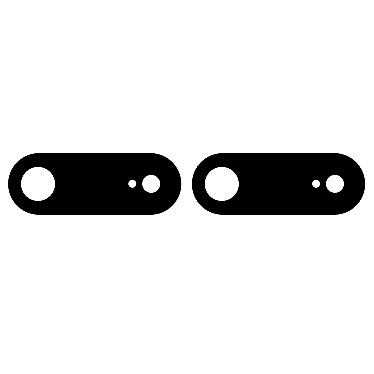 Gehärtetes Glas für die Kamera für iPhone Air, Bizon Glass Lens, 2 Stück - Image 3