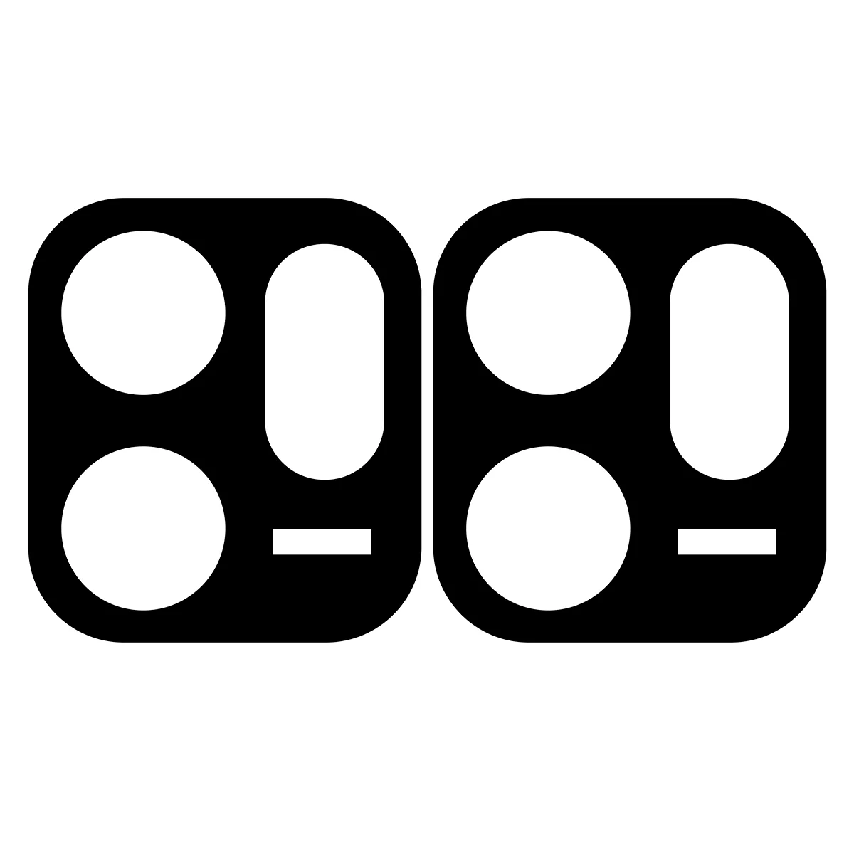 Gehärtetes Glas für die Kamera für Oppo Reno 14 F / FS, Bizon Glass Lens, 2 Stück - Image 3