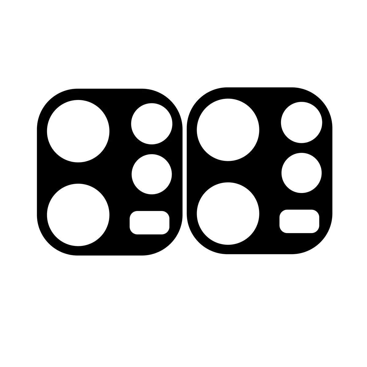 Gehärtetes Glas für die Kamera für Oppo Reno 15 F / FS, Bizon Glass Lens, 2 Stück - Image 3