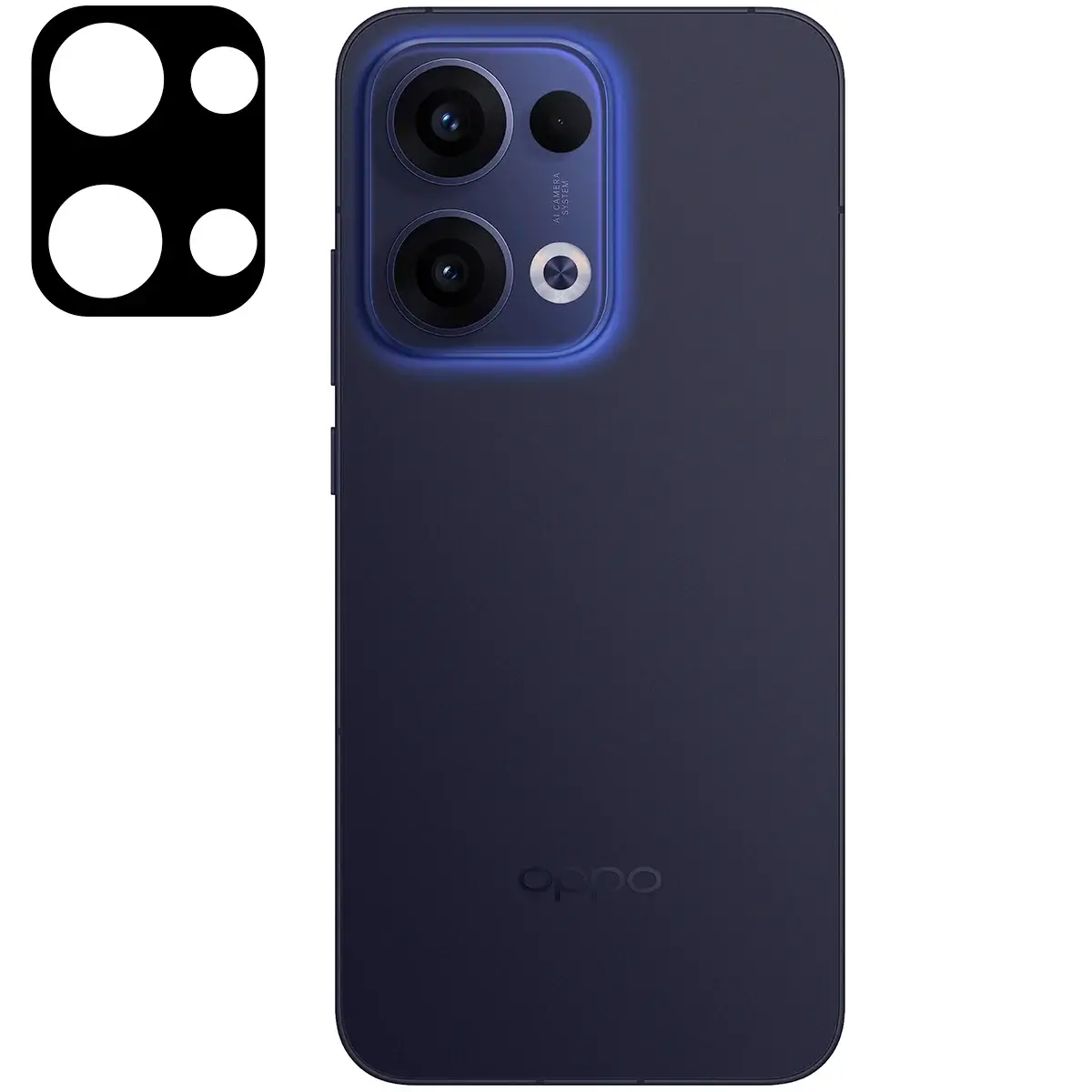 Gehärtetes Glas für die Kamera für Oppo Reno13, Bizon Glass Silk Lens, 2 Stück - Image 2